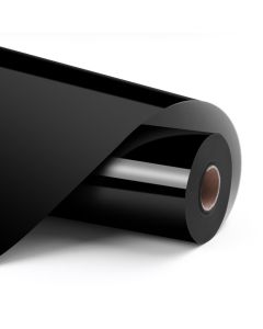 Vinyl adeziv permanent, negru lucios, 30,5 x 180 cm, LOKLiK