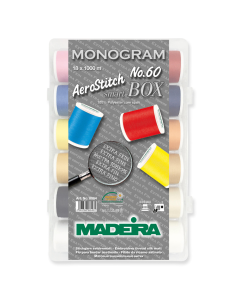 Smartbox 18 papiote ata de brodat AeroStitch No.60 Madeira 8064