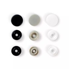 Capse rotunde din plastic colorate, 12.4mm 393008