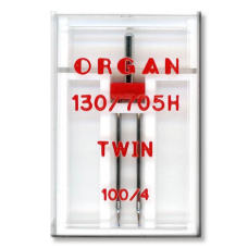Ac dublu de cusut 100/4, materiale elastice, finete 100, distanta intre ace 4mm, Organ Needle
