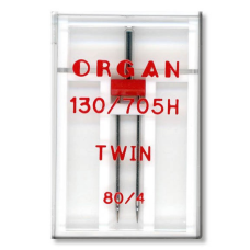 Ac dublu de cusut 80/4, materiale elastice, finete 80, distanta intre ace 4mm, Organ Needle