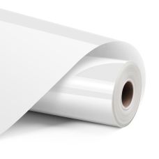 Vinyl adeziv permanent, alb lucios, 30,5 x 180 cm, LOKLiK