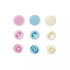 Capse rotunde din plastic colorate, 12.4mm 393007