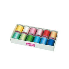 Set 12 papiote ata de brodat King Star Metallic No.40 Fujix 15121