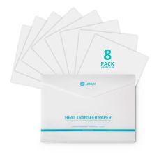 Set 8 coli de hartie pentru transfer termic, pentru materiale deschise la culoare LOKLiK