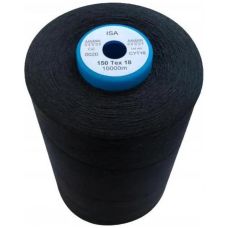 Ata de suveica Bobbinfil No.150, 10000 m, Isa Polyester, Amann 02950, negru