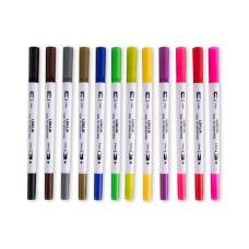 Set 12 markere LOKLiK Dual Tip Brush