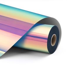 Vinyl adeziv permanent, holografic, violet albastrui, 30,5 x 90 cm, LOKLiK