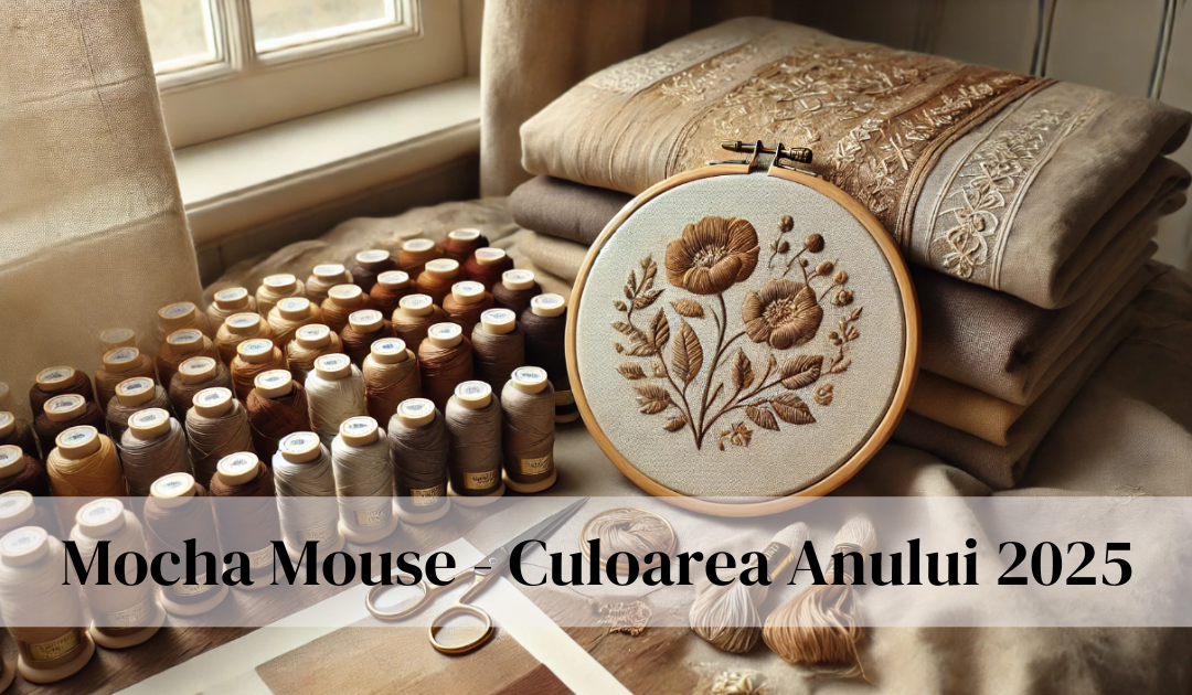 Mocha Mouse - Culoarea Anului 2025: Inspirație și Creativitate în Broderie